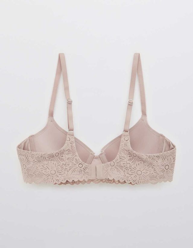 Aerie Real Sunnie Demi Push Up Bloom Lace Bra