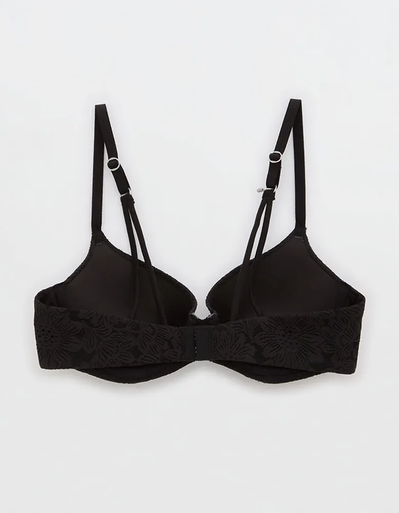 Sunnie Bloom Lace Strappy Demi Push Up Bra