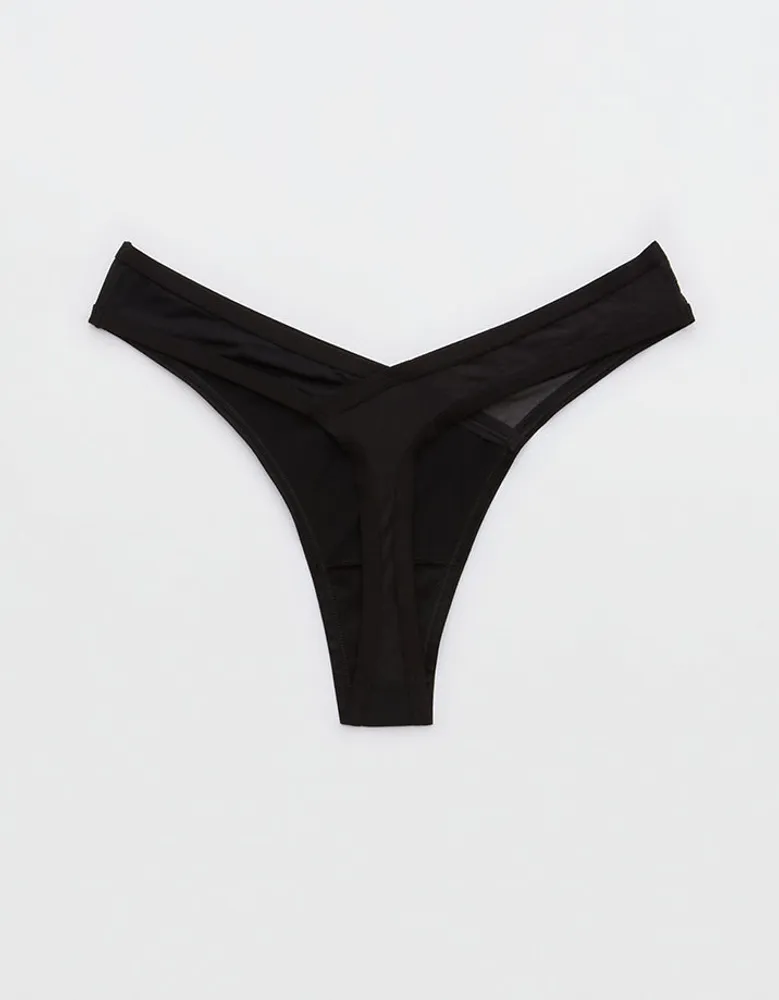 SMOOTHEZ Microfiber Mesh Thong Underwear