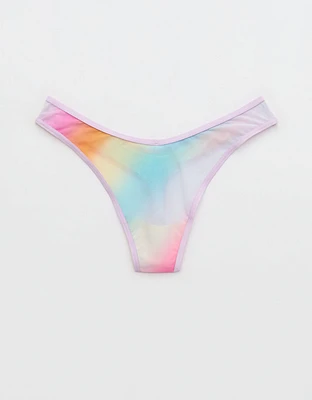 SMOOTHEZ Ombre High Cut Mesh Thong Underwear