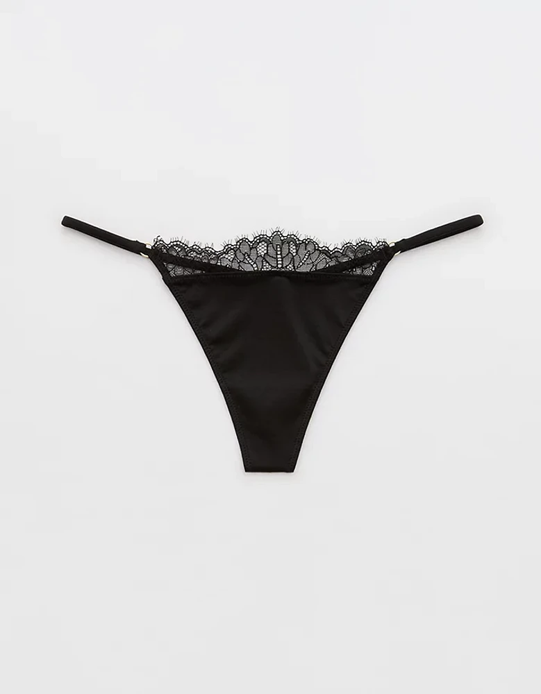 Show Off Shine Lace Thong Underwear