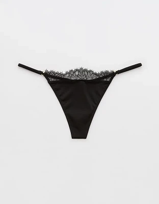 Show Off Shine Lace Thong Underwear