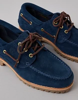 Timberland x AE Indigo Suede Boat Shoe