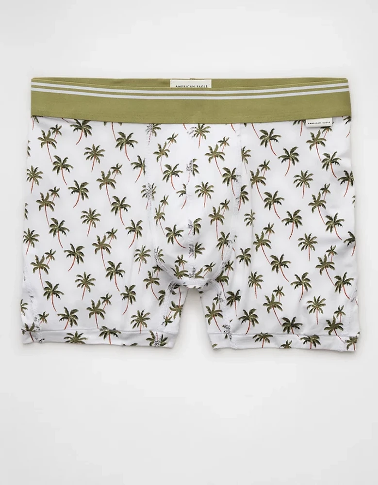 Caleçon boxeur ajusté ultradoux de 4,5 po palmiers pour hommes AEO