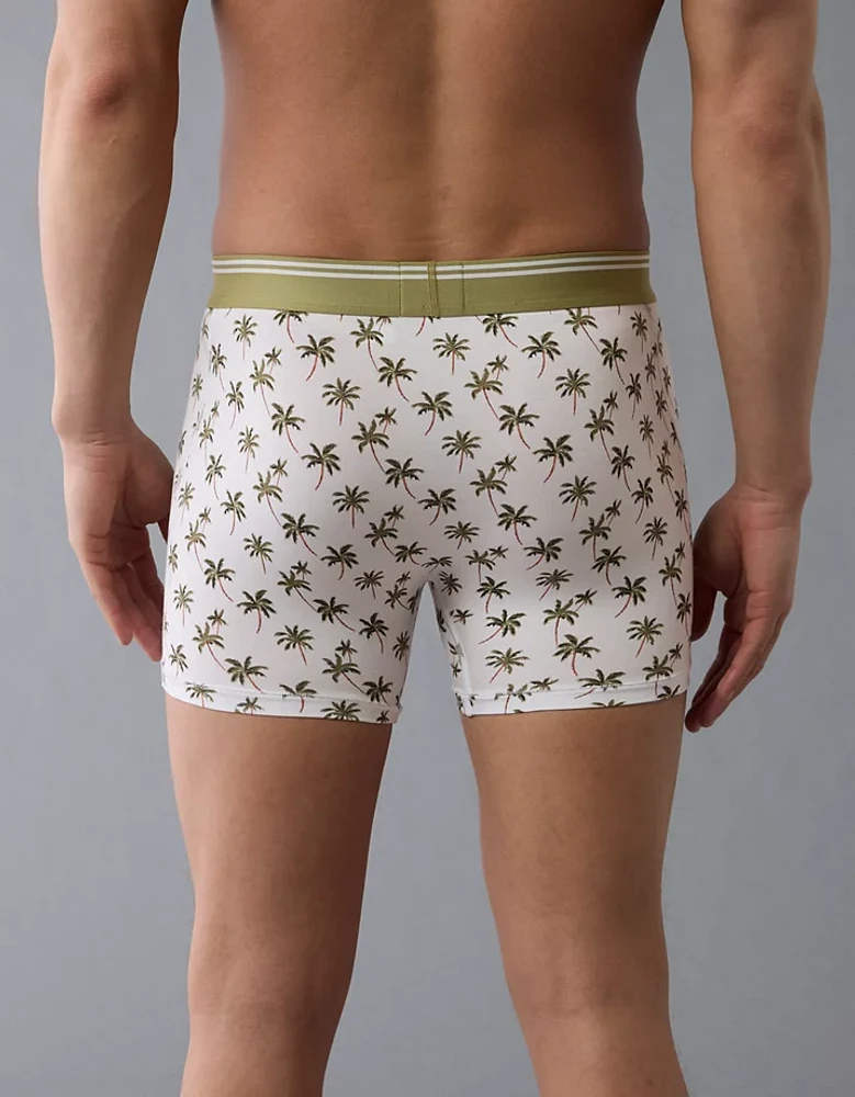Caleçon boxeur ajusté ultradoux de 4,5 po palmiers pour hommes AEO