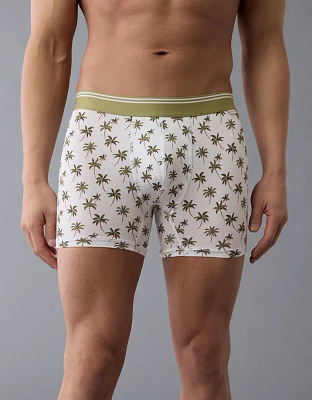 Caleçon boxeur ajusté ultradoux de 4,5 po palmiers pour hommes AEO