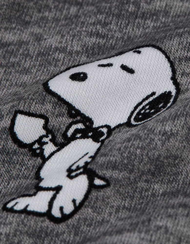 Caleçon boxeur ajusté ultradoux de 4,5 po café Snoopy pour hommes AEO