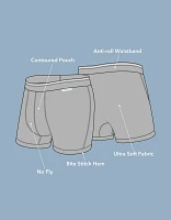 Caleçon boxeur ajusté ultradoux de 4,5 po café Snoopy pour hommes AEO