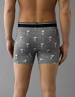 Caleçon boxeur ajusté ultradoux de 4,5 po café Snoopy pour hommes AEO