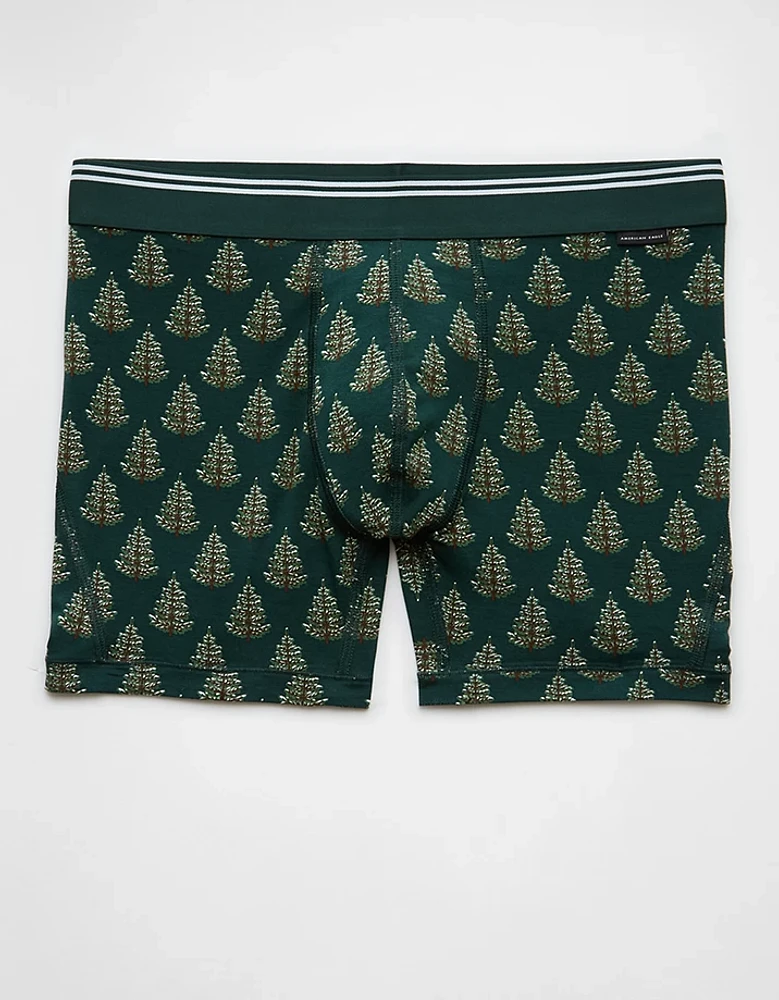 AEO Men's Pine Trees 4.5" Ultra Soft Boxer Brief