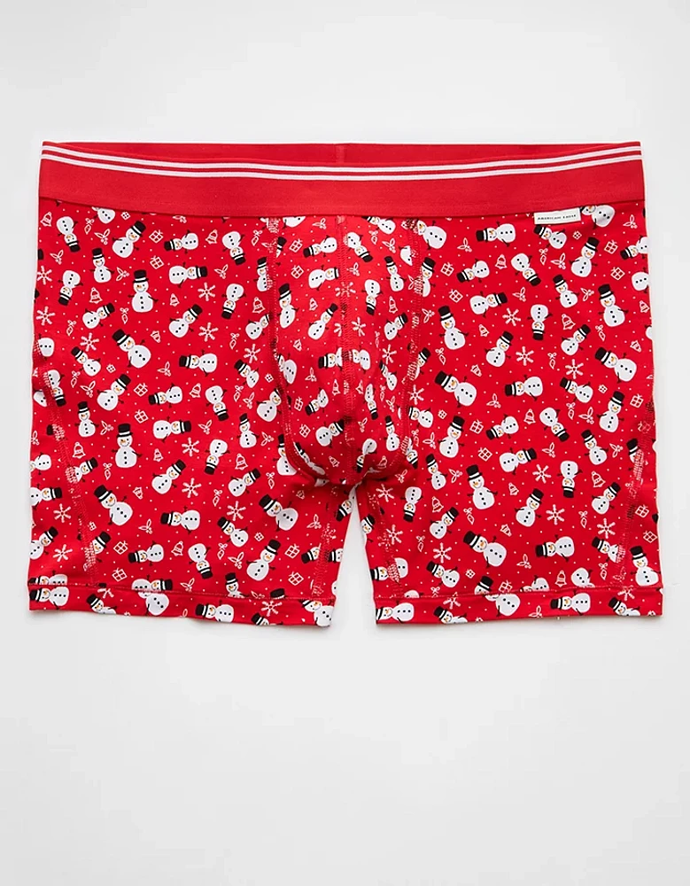 AEO Men's Holiday Snowmen 4.5" Ultra Soft Boxer Brief