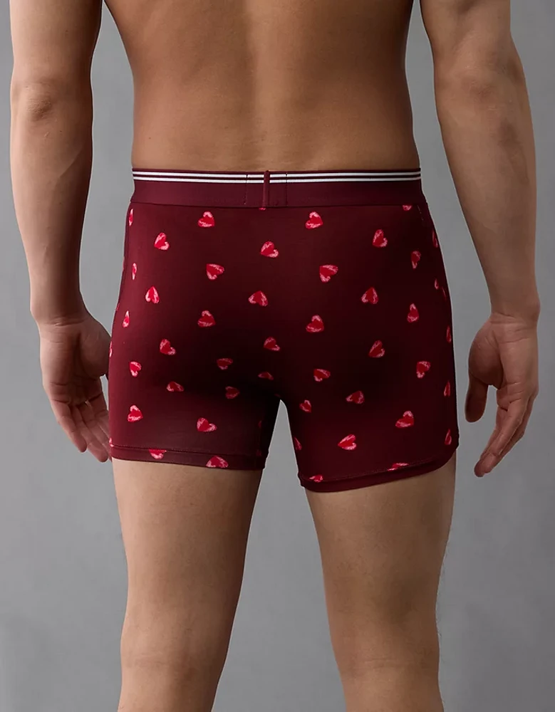 AEO Men's Painted Hearts Valentine 4.5" Ultra Soft Boxer Brief