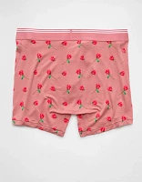 Caleçon boxeur ajusté ultradoux de 4,5 po roses Saint-Valentin pour hommes AEO