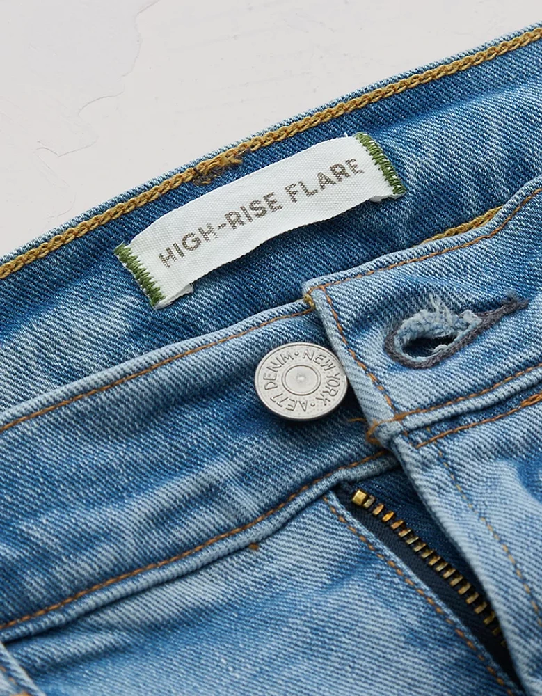 AE77 Premium High-Waisted Flare Jean