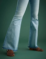 Jean à jambe évasée taille haute haut de gamme AE77