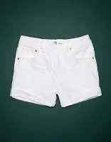 Short découpé en denim à taille haute haut de gamme AE77