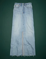 Jupe longue en denim haut de gamme AE77