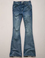 Jean à jambe évasée taille haute haut de gamme AE77