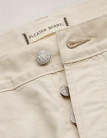 AE77 Premium Pleated Barrel Jean