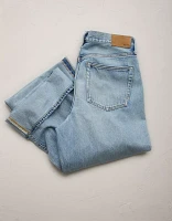 AE77 Premium Wide Crop Cuff Jean