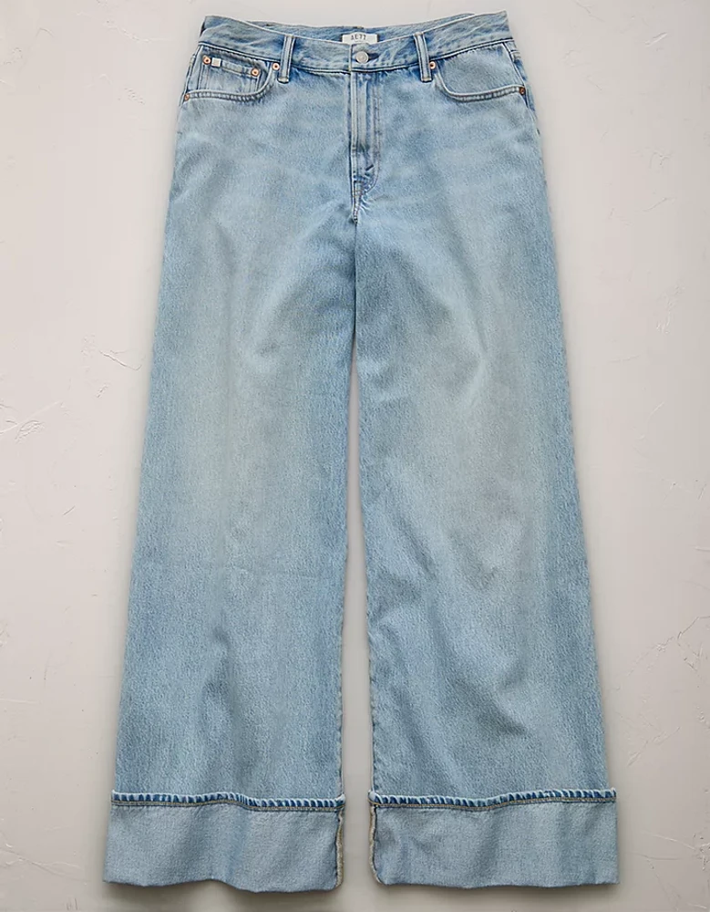 AE77 Premium Super Wide Cuffed Jean