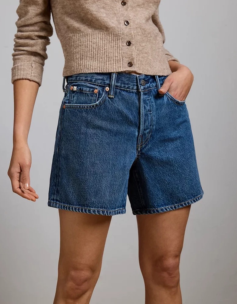 AE77 Premium Classic Long Denim Short