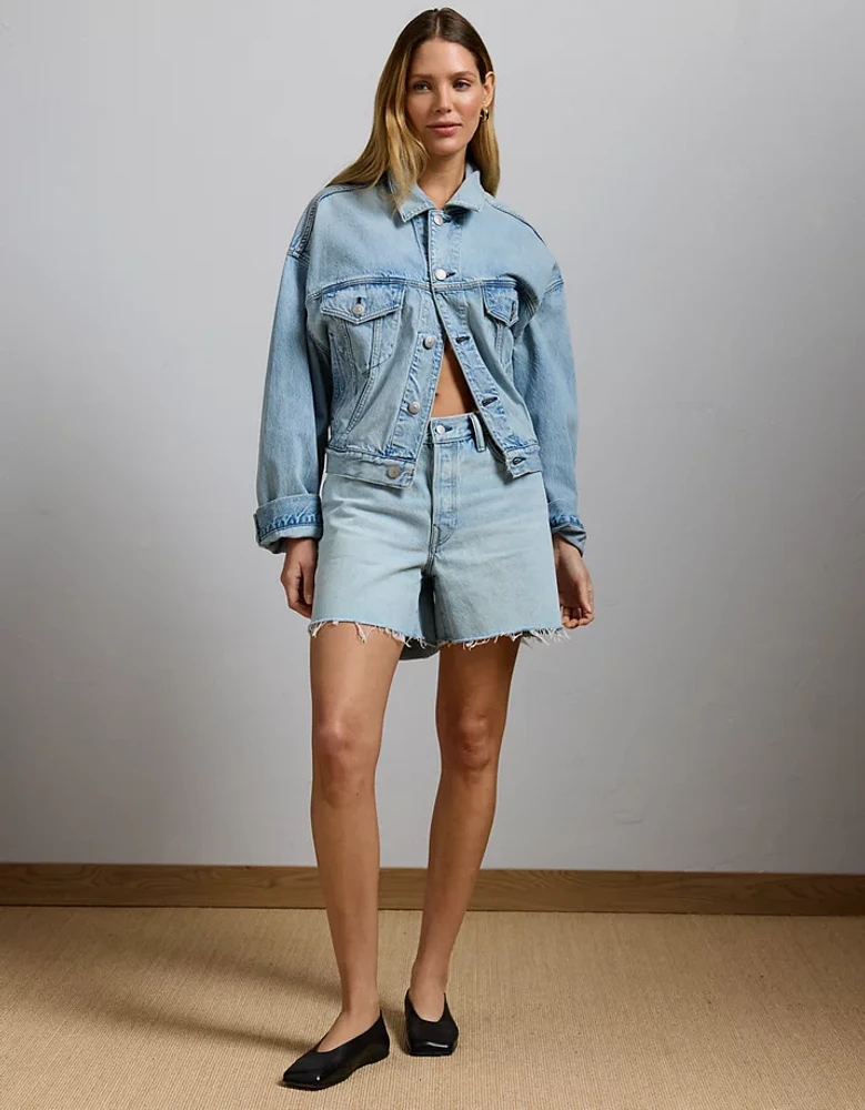 Short en denim ample haut de gamme AE77