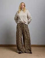 AE77 Premium Silk Leopard Pant