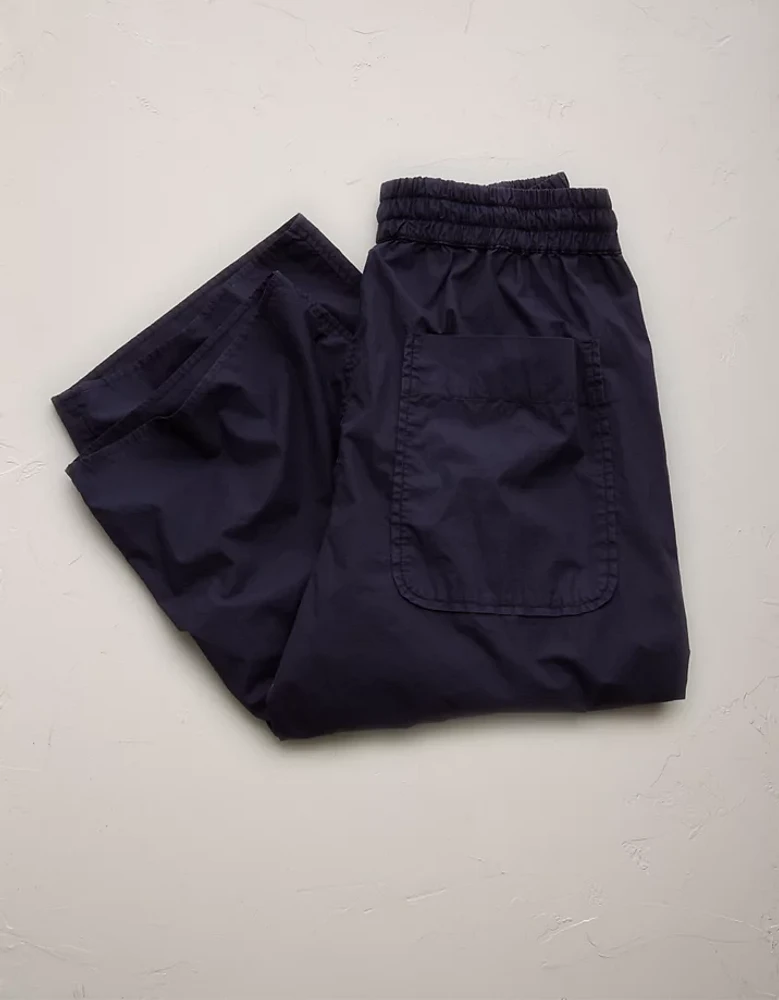 Pantalon à ceinture élastique en popeline haut de gamme AE77