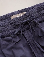 Pantalon à ceinture élastique en popeline haut de gamme AE77