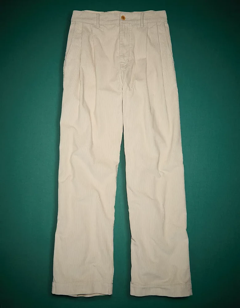 Pantalon en velours côtelé plissé haut de gamme AE77