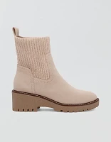 MIA Kara Knit Cuff Lug Sole Chelsea Boot