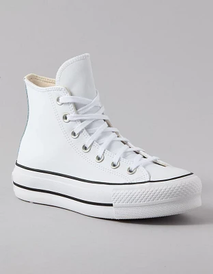 Converse Chuck Taylor All Star Platform Lift High-Top Leather Sneaker