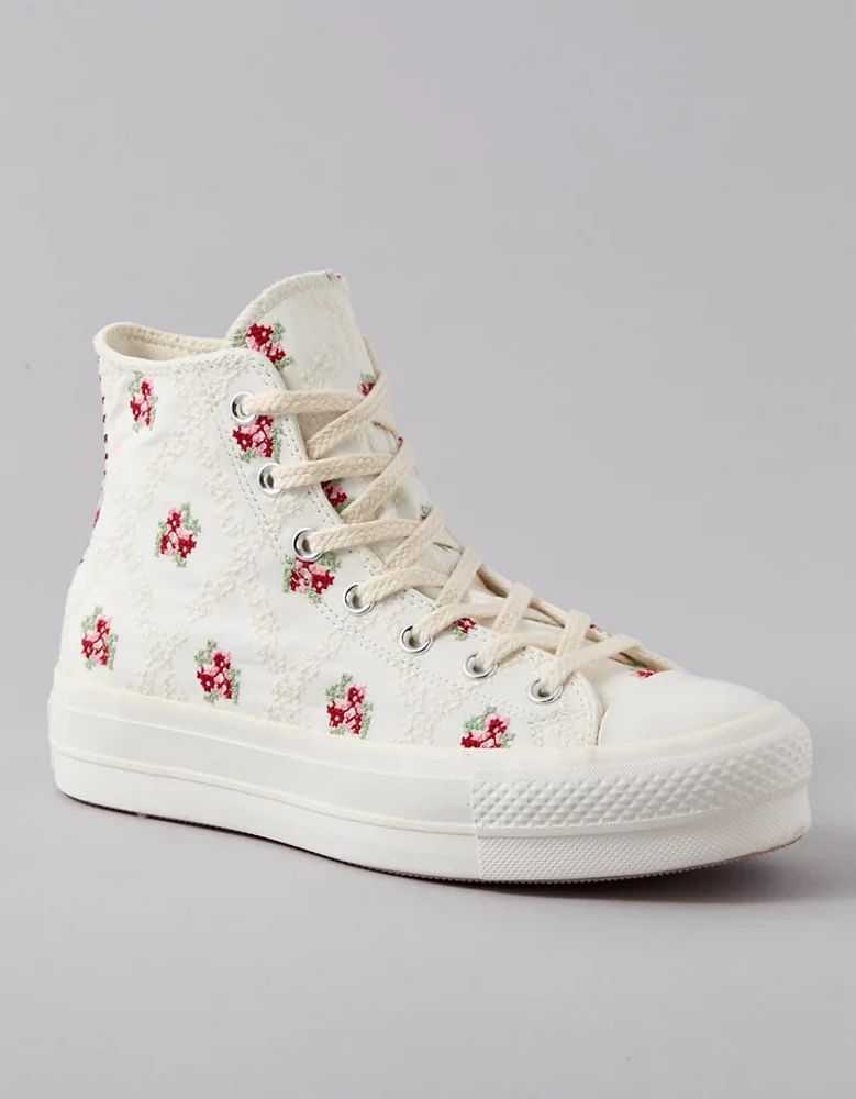 Converse Chuck Taylor All Star Lift Flowers Platform Sneaker