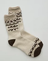 AE77 Premium Fair Isle Sock