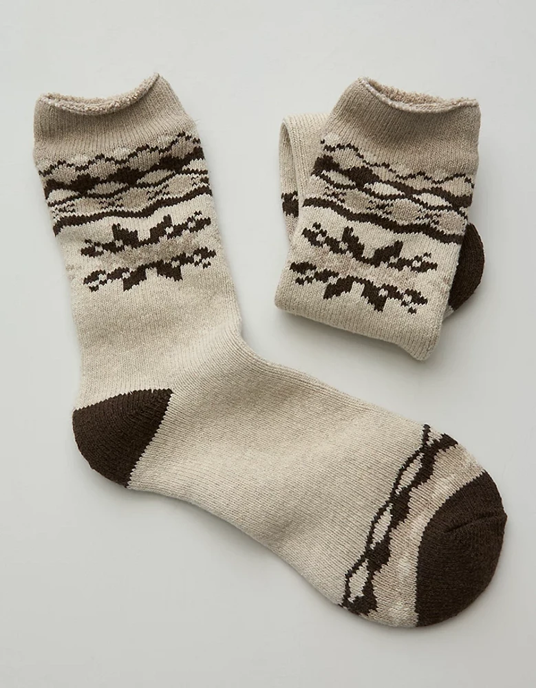 AE77 Premium Fair Isle Sock