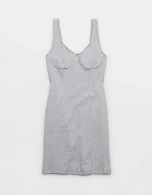 Aerie Corset Ribbed Mini Dress