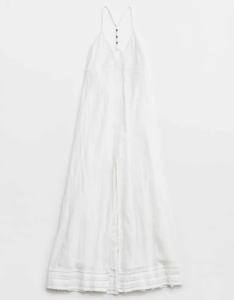 Aerie Front Slit Maxi Dress