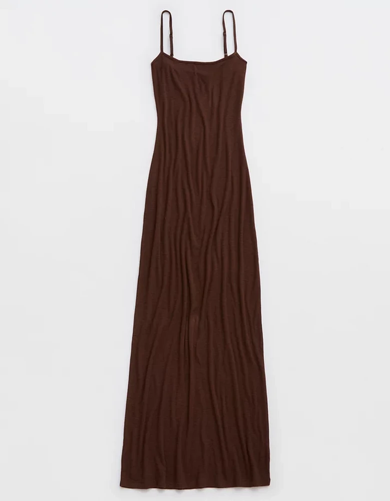 Aerie Real Soft Stretch Bodycon Maxi Dress