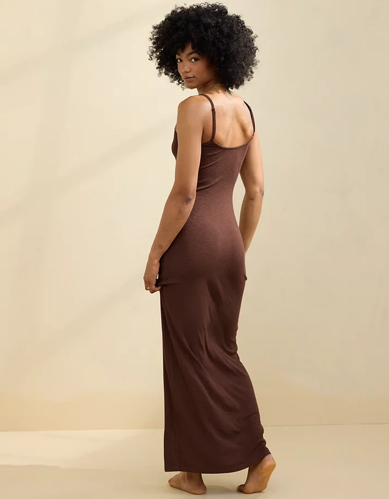 Aerie Real Soft Stretch Bodycon Maxi Dress