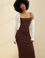 Aerie Real Soft Stretch Bodycon Maxi Dress