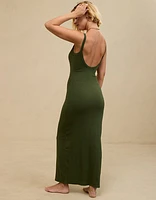 Aerie Low Back Knit Maxi Dress