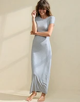 Aerie Short Sleeve Bodycon Maxi Dress