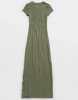 Aerie Short Sleeve Bodycon Maxi Dress