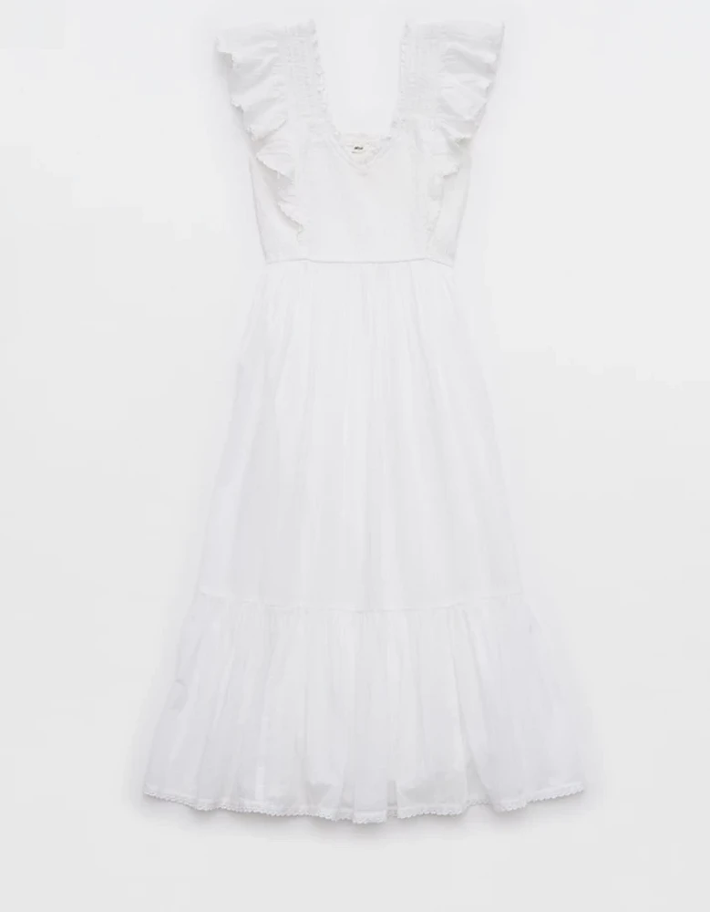 Aerie Ruffle Maxi Dress