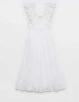 Aerie Ruffle Maxi Dress