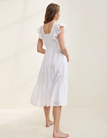 Aerie Ruffle Maxi Dress