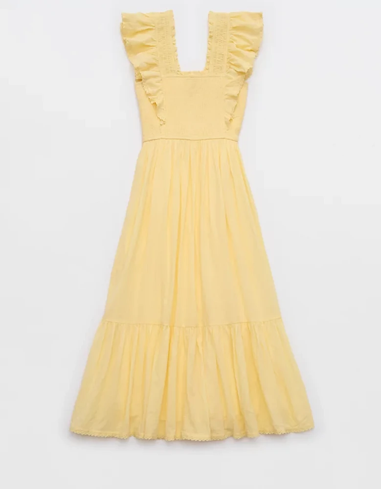 Aerie Ruffle Maxi Dress