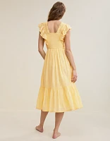 Aerie Ruffle Maxi Dress