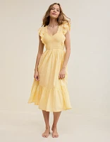 Aerie Ruffle Maxi Dress